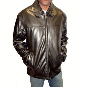 Knoles and Carter Brown Lambskin Leather Jacket